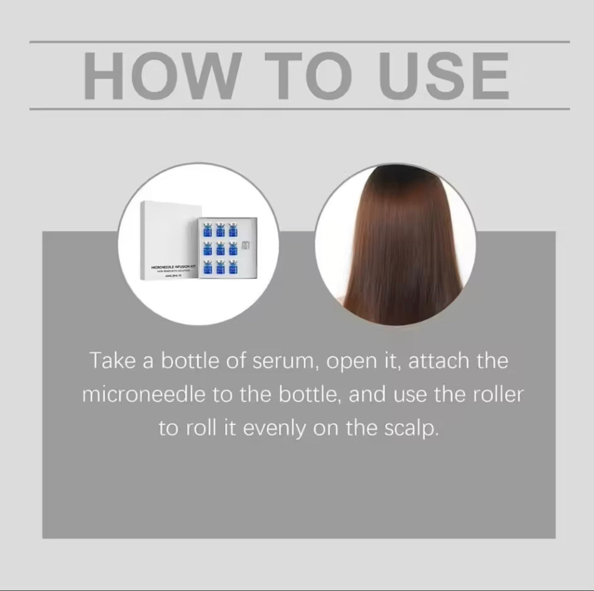 Kit Microneedle Infusion - Sérum para Crecimiento Capilar