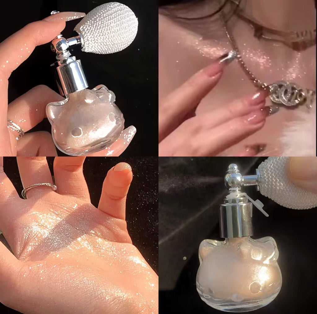 Spray Iluminador en Polvo con Diamantes | Bronceador Corporal & Facial de Alto Brillo