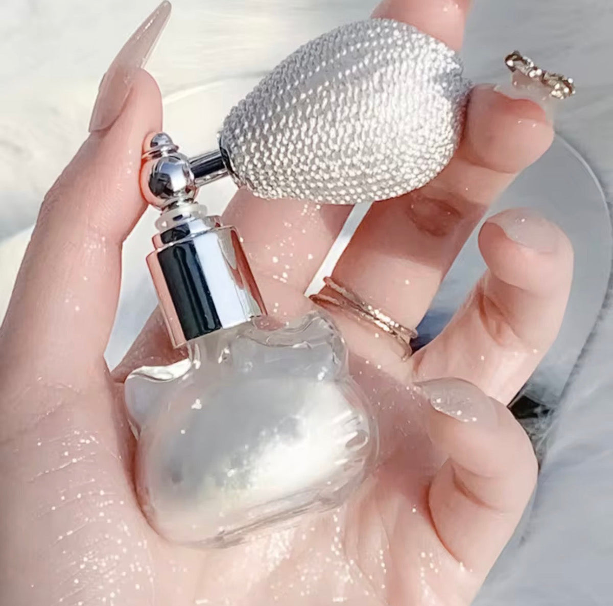 Spray Iluminador en Polvo con Diamantes | Bronceador Corporal & Facial de Alto Brillo